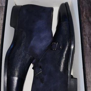 Massimo Emporio Double Monk Strap Ankle Boots